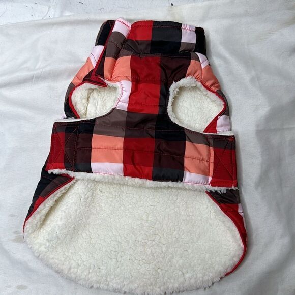 Luv Gear Plaid Fleece Dog Jacket. Size Small. - Picture 4 of 8